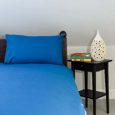 Polycotton Royal Blue - Extra Large Single Duvet Cover Set
