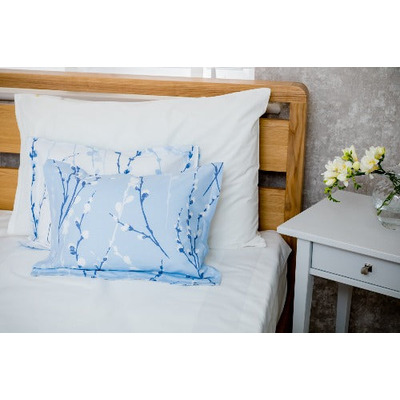 Boudoir Pillow & Pillowcase - Blue & White Buds