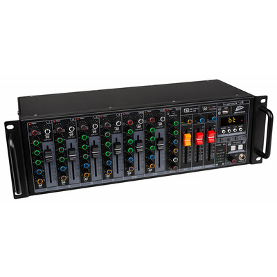Rack Mount Mixer with Media Player, USB & Bluetooth