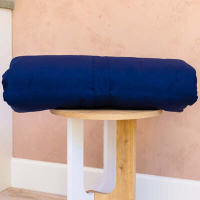 Dog Bed Duvet Cover Two Sizes Polycotton Navy - Small - Medium