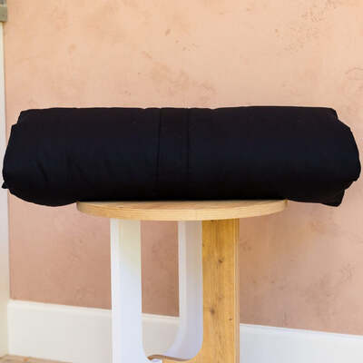 Dog Bed Duvet Cover Two Sizes Polycotton Black - Small - Medium