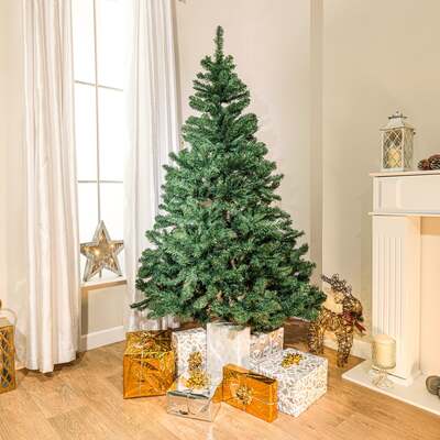 5ft - 7ft Willow Falls Fir Artificial Christmas Tree, 6ft