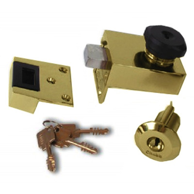 Union 4L67 Non-Deadlocking AVA Rimlock, Polished Brass - 154 POLISHED BRASS