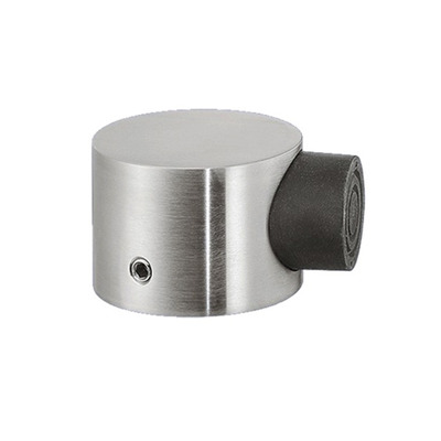 Hafele Round Floor Mounted Door Stop, Silver Anodised Finish - 937.61.401 - SILVER ANODISED FINISH