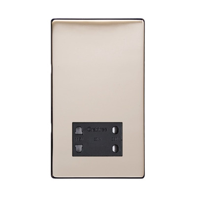 M Marcus Electrical Vintage Shaver Socket Dual Output 110/240V, Satin Nickel - X05.185.BK SATIN NICKEL