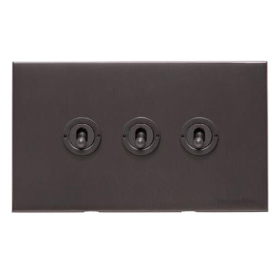 M Marcus Electrical Winchester 20 AMP 3 Gang 2 Way Dolly Switch, Matt Bronze - W09.2420.DBZ MATT BRONZE
