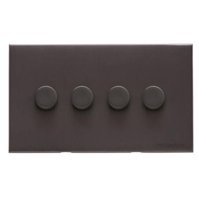 M Marcus Electrical Winchester 4 Gang Trailing Edge LED Dimmer Switch, Matt Bronze - W09.590.TED MATT BRONZE