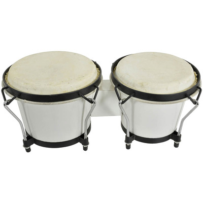 White Bongoswith Carry Bag 6.5" & 7.5"