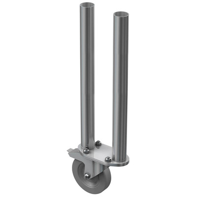 2 Way Round Legs with Castor - 0.6m