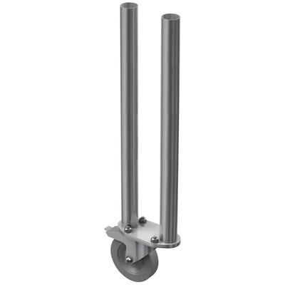 2 Way Round Legs with Castor - 0.75m