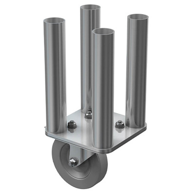 4 Way Round Legs with Castor - 0.3m