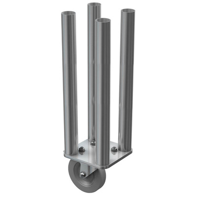 4 Way Round Legs with Castor - 0.6m