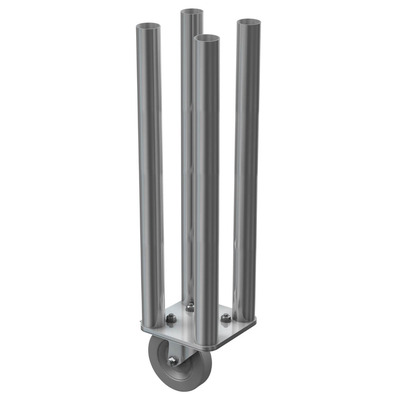 4 Way Round Legs with Castor - 0.75m