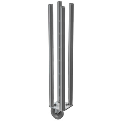 4 Way Round Legs with Castor - 1.2m