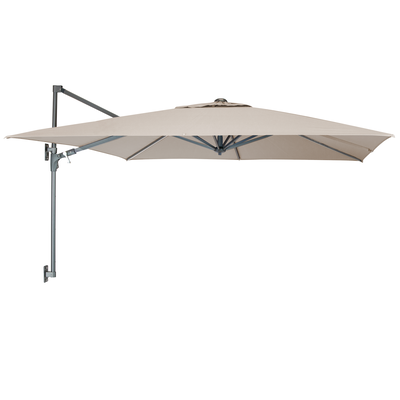 Kettler 2.5m Square Stone Wall Mounted Free Arm Parasol *Damaged box*