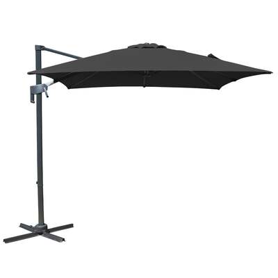 Bracken Outdoors Naples Grey 2.5m x 2.5m Square Cantilever Parasol *Damaged Box*