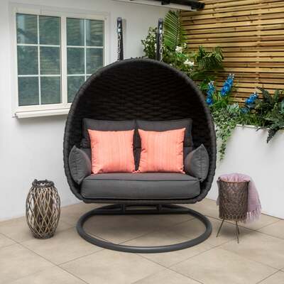 Bracken Outdoors Maldives Rope Double Hanging Egg Chair