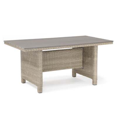 Kettler Palma Oyster Wicker Casual Dining Slat Top Table * EX DISPLAY*