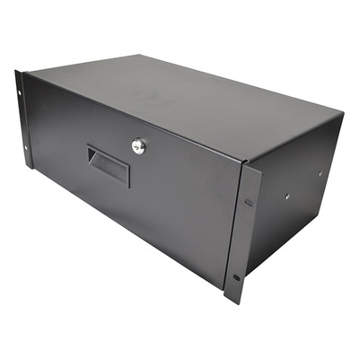 4U Metal Rack Drawer for Data Racks & Flight Cases with Lock 255mm Deep