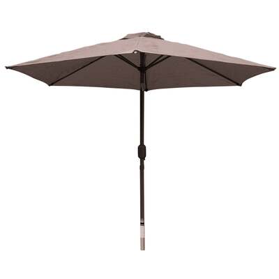 Bracken Outdoors 3m 38mm Aluminium Pole Round Taupe Garden Parasol