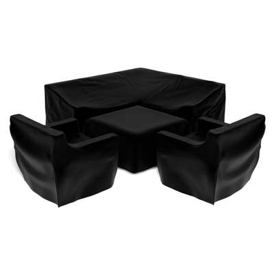 Bracken Outdoors Cover Set for Miami Compact Corner Set with Adjustable Table and Armchairs