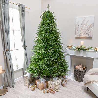 Blenheim Fir Artificial PE Christmas Tree 6.5FT, 7.5FT, 7.5ft (2.3m)