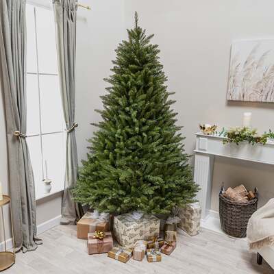Balmoral Spruce Artificial PVC Christmas Tree 6.5FT, 7.5FT, 6.5ft (2m)