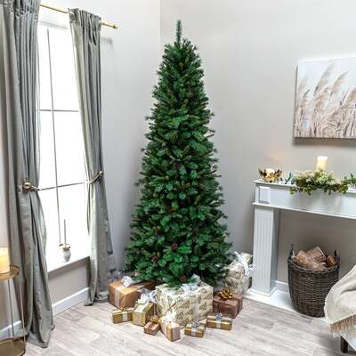 Arundel Pine Artificial PE Christmas Tree 6.5FT, 7.5FT, 6.5ft (2m)