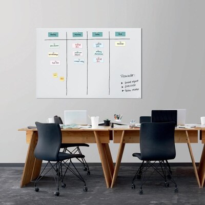 'Artverum' Matt White Magnetic Glass Writing Board
