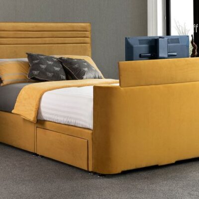Sweet Dreams Vision Chic Fabric TV Divan Bed - 6ft Super King Size