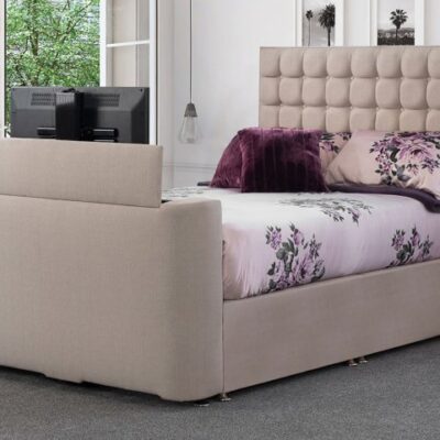 Sweet Dreams Vision Classic Fabric TV Divan Bed - 6ft Super King Size