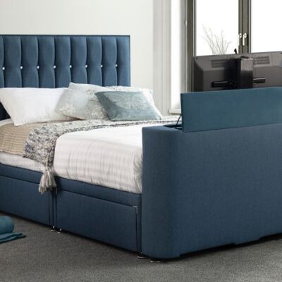 Sweet Dreams Vision Sparkle Fabric TV Divan Bed - 6ft Super King Size