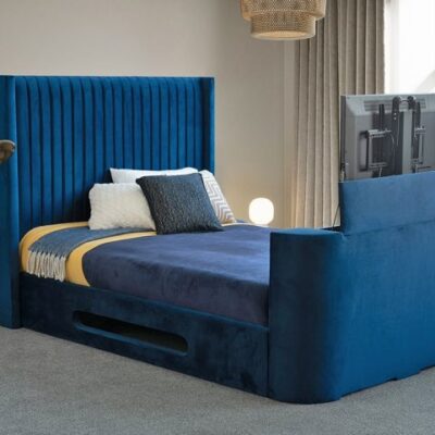 Sweet Dreams Felix Fabric TV Bed Frame - 5ft King Size