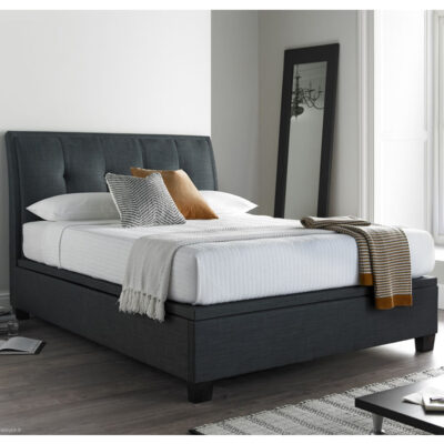 Accord Fabric Ottoman Storage Super King Size Bed In Slate
