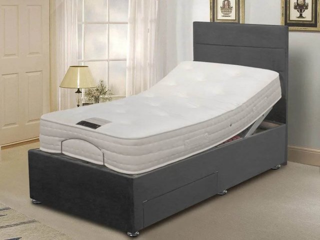 ASC Contour Natural Ortho Pocket 1000 Electric Adjustable Bed - 2ft6 Small Single