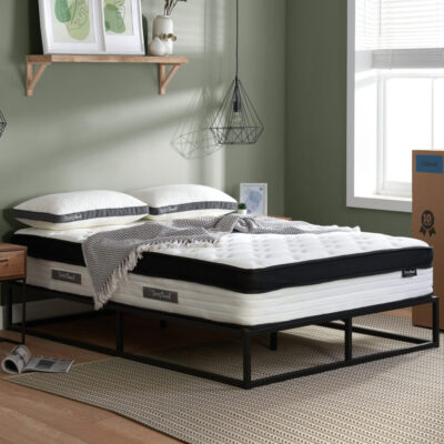 Cardiff Fabric Double Mattress In White