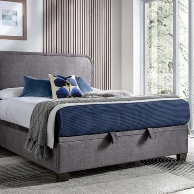 Novo Clione Ottoman Bed Frame, Superking, Vogue Grey